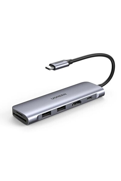 Ugreen Докинг станция 2xUSB, Type C PD100W, HDMI, SD/TF