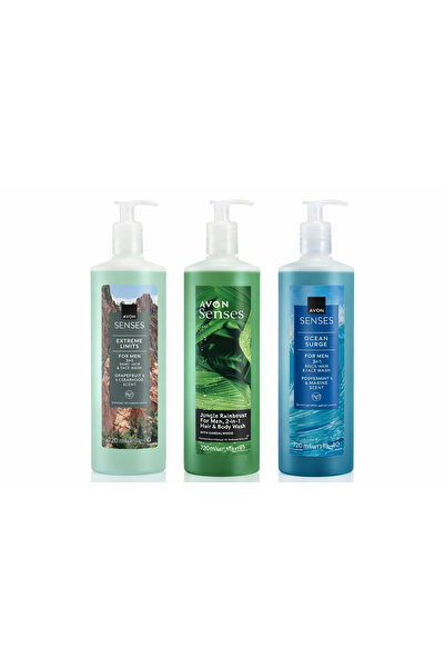 AVON Set of 3 shower gels with pump for men 3x 720 ml