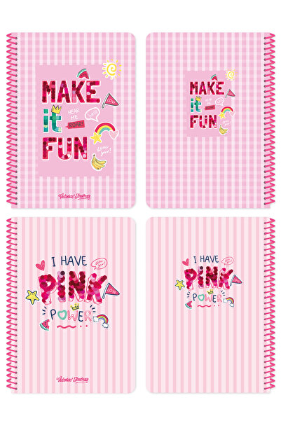 Victoria's Journals A5 Spiral School Notebook Set of 2 – Plain Soft Touch Cover