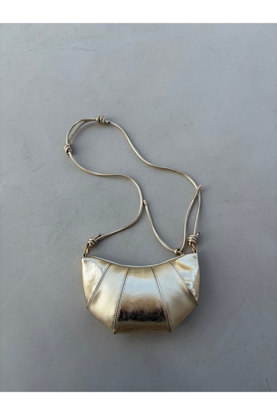 Senza Vedere Croissant Rugan Deri Detaylı Kadın Çapraz Çanta