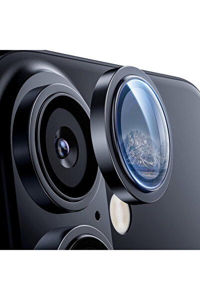 Lito Protecție cameră iPhone 16 S+, titan negru