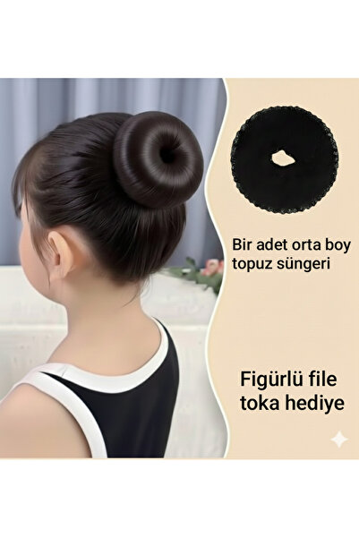 MutluBiDünya Kız Çocuk Bir Adet Orta Boy Topuz Süngeri