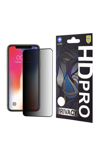 Lito HD Pro Privacy Glass for iPhone X, iPhone 10 - Black