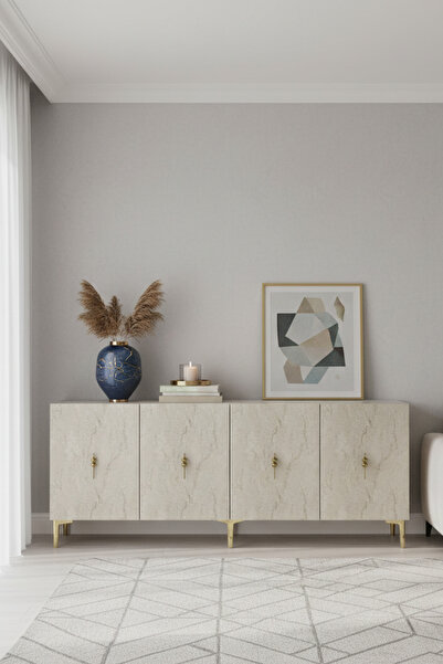 zetuna home KA1812BTG KONSOL, ÇOK AMAÇLI DOLAP, KAHVE KÖŞESİ VE TV SEHPASI BE...