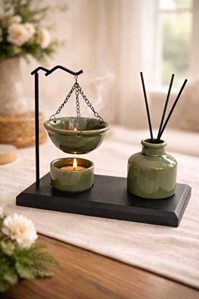 Banum Luxury 4 Parça Lux Tütsüluk Çelik Ve Porselan