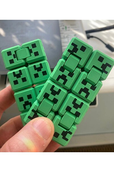 SS 3D MODELLEME 3D infinity Minecraft Sonsuzluk Küpü, Stres Atıcı, Dikkati Ar...