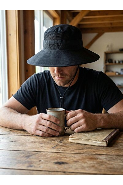 PIECE SIGNATURE Adjustable Drawstring, Custom, Hunting Fishing Safari Sun Hat...