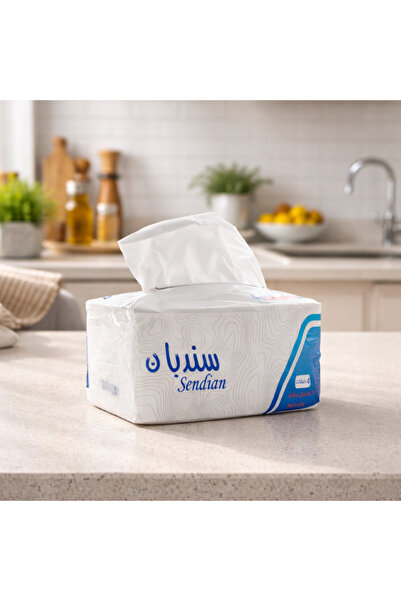 Generic مناديل وجه سنديان، 600 منديل مفرد ، 4 طبقات