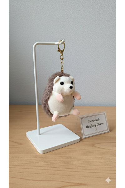 Şirin Sevimli Pofuduk Peluş Kirpi Anahtarlık - 4 Renk Seçeneği ile Çanta Akse...