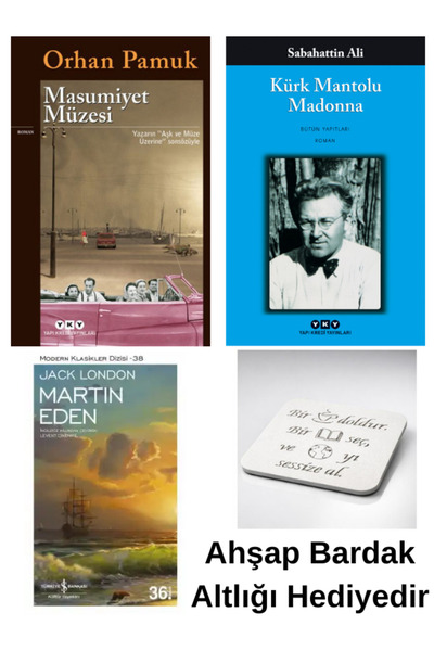 Yapı Kredi Yayınları Masumiyet Müzesi-Kürk Mantolu Madonna-Martin Eden (3 LÜ ...
