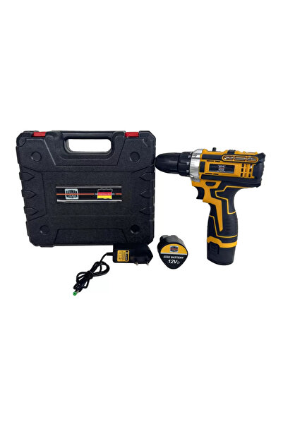German Meister German Meister Self-tapping Impact Drill, 12V, 26 accessories ...