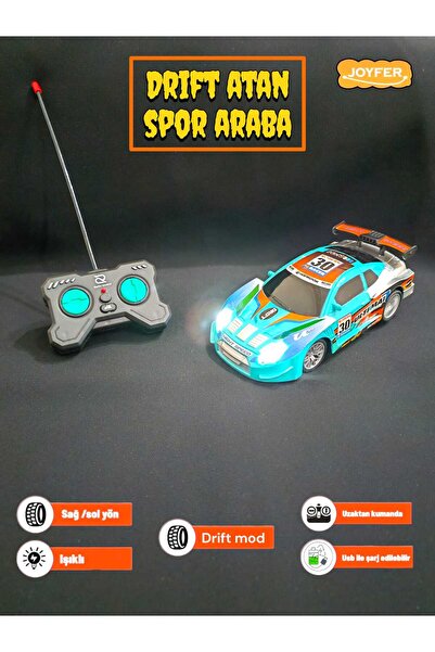 Joyfer Full Fonksiyon Yüksek Hızlı Uzaktan Kumandalı Şarjlı Işıklı Spor Drift...