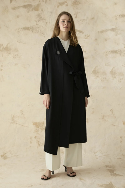 Zühre Bağlama Detaylı Siyah Giy Çık 0373