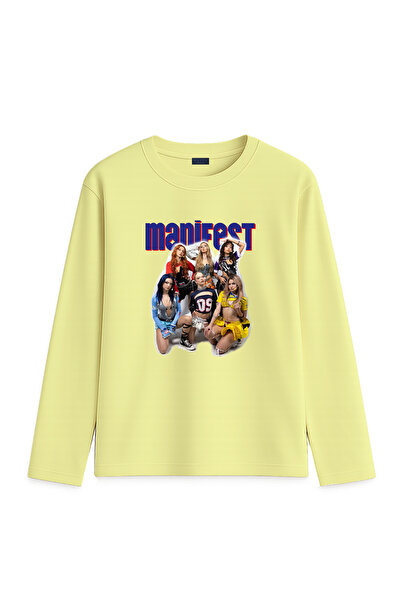 BLITZIST Tricou cu mânecă lungă pentru fete cu imprimeu Manifest Group (bltz2...