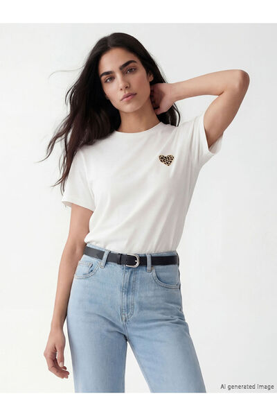 LC Waikiki Black Leather Look Women's Belt