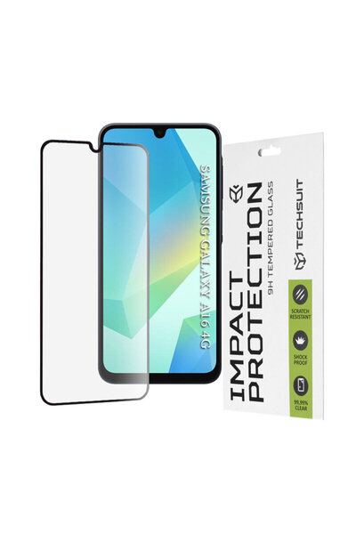 Techsuit Folie de sticlă completă 111D cu adeziv complet pentru Samsung Galax...