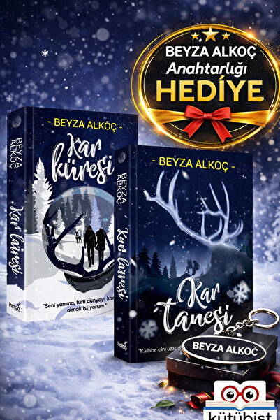 İndigo Kitap Kar Küresi - Kar Tanesi / Beyza Alkoç / / Anahtarlık Hediyeli
