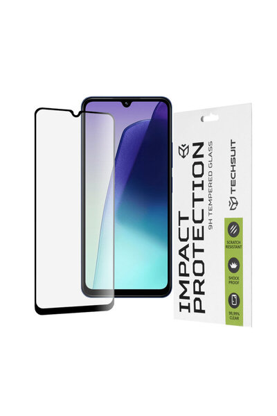 Techsuit Xiaomi Redmi 14C 111D Πλήρως κολλημένο γυαλί πλήρους κάλυψης