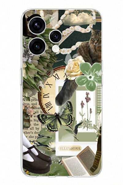 TechTree حافظة سيليكون مطبوعة بتصميم لوحة جمالية خضراء متوافقة مع OPPO Reno 1...