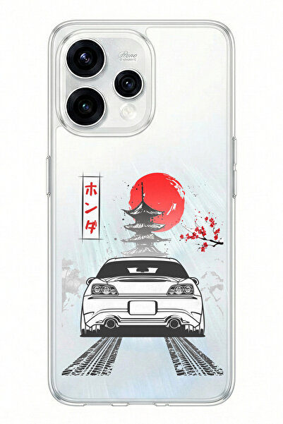 TechTree حافظة سيليكون مطبوعة بتصميم S2000 متوافقة مع OPPO Reno 15 - Reno 15F