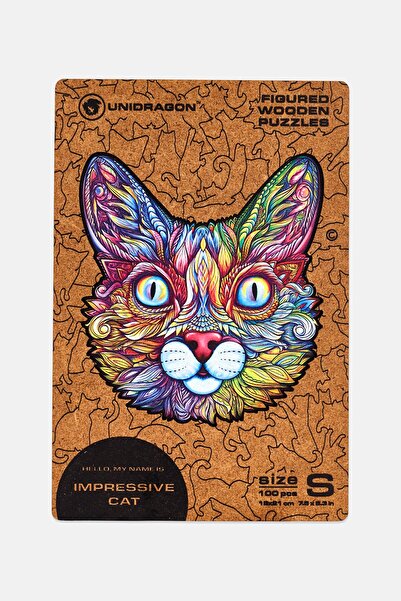 Unidragon Impressive Cat Figured Wooden Puzzle