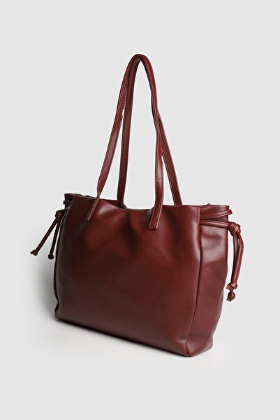 Septemmart Raqe Cloud Textured Soft Leather Large Size Women's Shoulder Bag