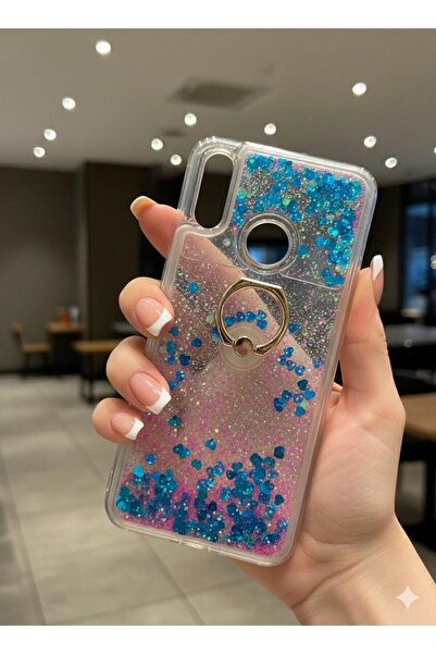TECNOTREND Huawei P Smart 2019 / Honor 10 Lite Uyumlu Kılıf Sulu Simli Yüzükl...