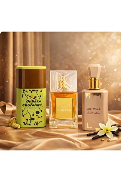MANASIK Комплект 3 Parfumuri Dama 100ml-Dubai Chocolate+Eclat Vanilla+Humrah