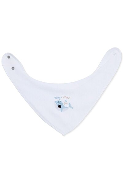 Messy طقم مريلة وشاح مطبوعة للأطفال مكون من قطعتين - يونس (4 قطع)