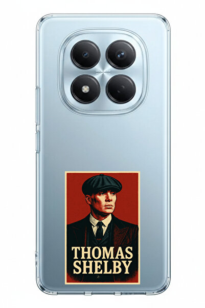 TechTree حافظة سيليكون مطبوعة عليها شعار توماس شيلبي متوافقة مع هاتف Redmi No...