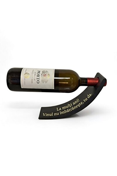 baretepro Funny Anniversary Gift, 3D Print Kinetic Wine Holder, "Wine Never A...