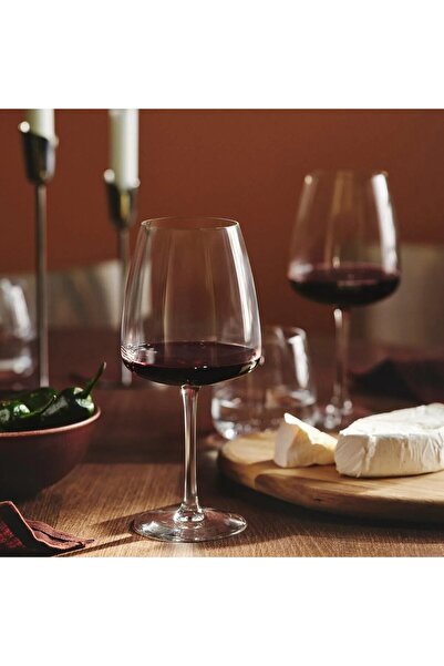 IKEA QUİCK 2 Adet Kristalin Şarap Kadehi Yükseklik 21 Cm 2'li Set Kırmızı Şar...