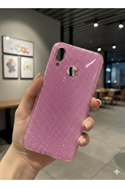 TECNOTREND Huawei P Smart 2019 / Honor 10 Lite Uyumlu Kılıf Kenar Taşlı Simli...
