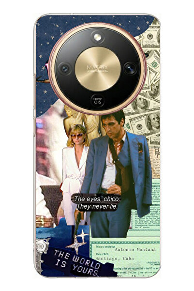 TechTree حافظة سيليكون مطبوعة بتصميم إلفيرا هانكوك وتوني مونتانا متوافقة مع ه...