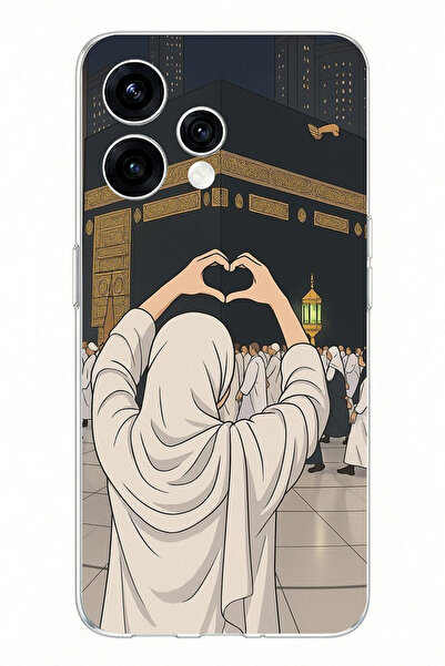 TechTree حافظة سيليكون مطبوعة بتصميم الحب الكبيرة متوافقة مع OPPO Reno 15 - R...