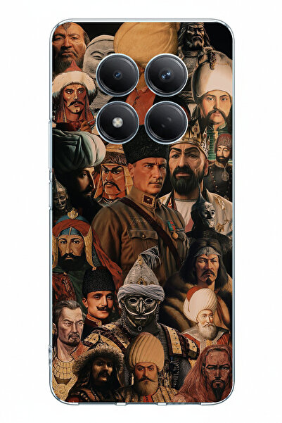 TechTree حافظة سيليكون مطبوعة بتصميم تركي كبير متوافقة مع Redmi Note 15 PRO PLUS