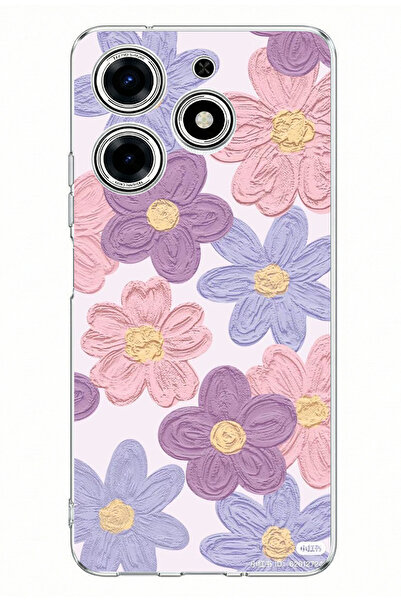 TechTree حافظة سيليكون مطبوعة بألوان زاهية متوافقة مع هاتف Tecno Spark 10 Pro