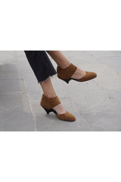 Keyman Design İris Süet Deri Topuklu Ayakkabı