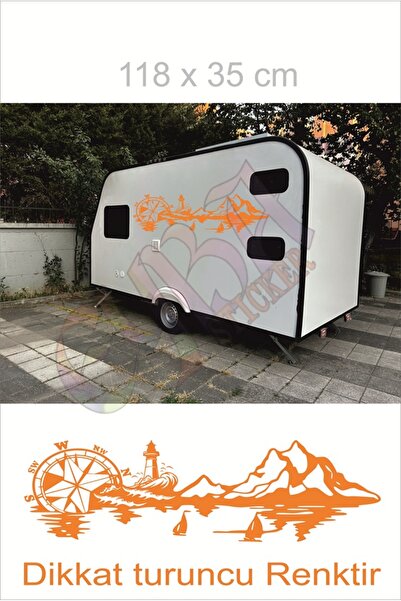 EYBA STİCKER ملصق بوصلة المنارة 118x35 سم 1 قطعة