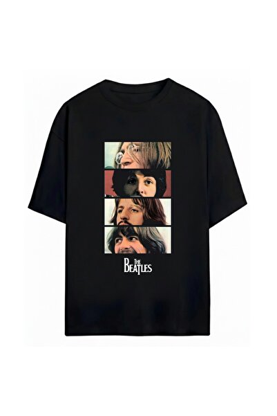 SVART WEAR The Beatles Printed Unisex Oversize 100% Cotton T-Shirt
