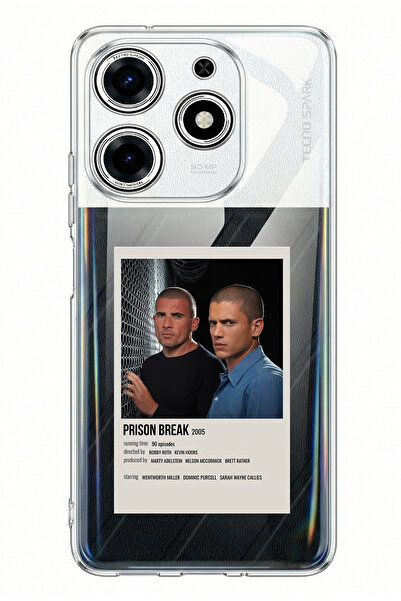 TechTree Tecno Spark 10 Pro Compatible Prison Break Design Printed Silicone Case