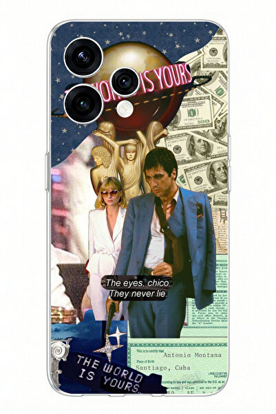 TechTree حافظة سيليكون مطبوعة بتصميم إلفيرا هانكوك وتوني مونتانا متوافقة مع O...