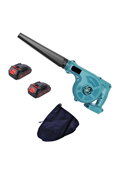 MagExpert Leaf Blower with 2 24V Batteries, 2 in 1 with Vacuum Cleaner Functi...