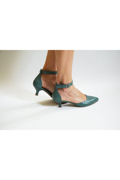 Keyman Design Ines Deri Topuklu Ayakkabı