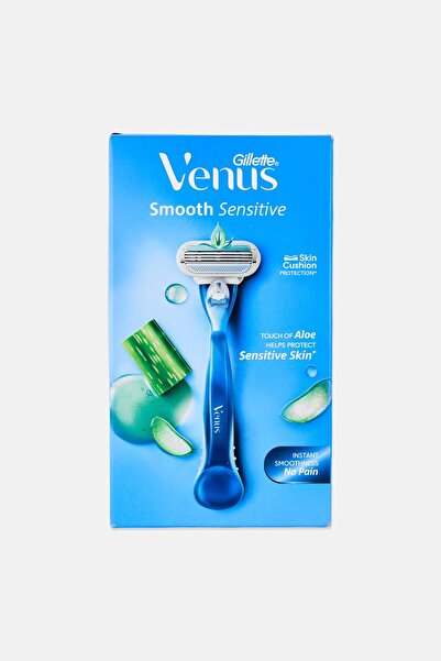 Gillette Venus Smooth Sensitive Hair Removal Razor, Blue