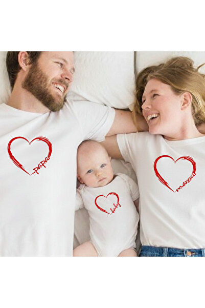 Etoile Studio Hearts Black and White Family Matching T-Shirt |   Family T-Shi...