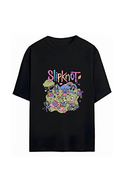 SVART WEAR Slipknot majica sa printom, unisex, oversize, 100% pamuk
