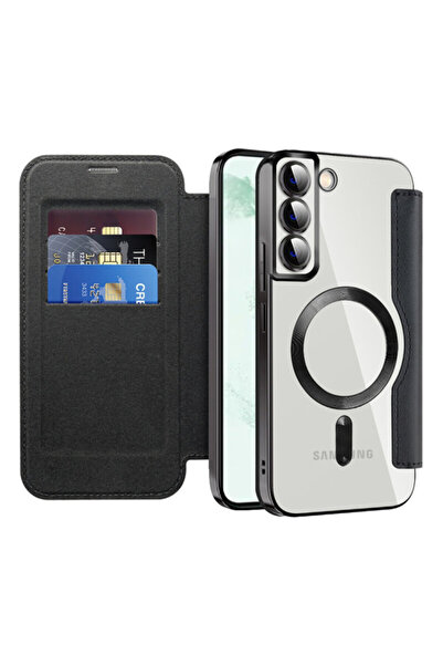 Techsuit Samsung Galaxy S22 Plus 5G SmartMag Book Case, черен