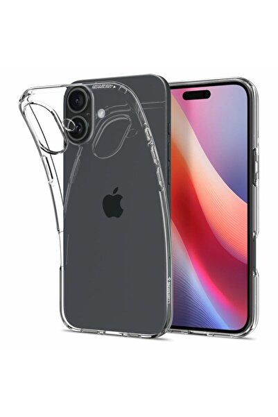 Spigen Carcasă pentru iPhone 16 cu cristale lichide, transparentă