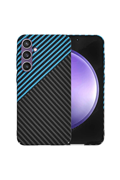 Techsuit Carcasă din fibră de carbon pentru Samsung Galaxy S23 FE, albastră